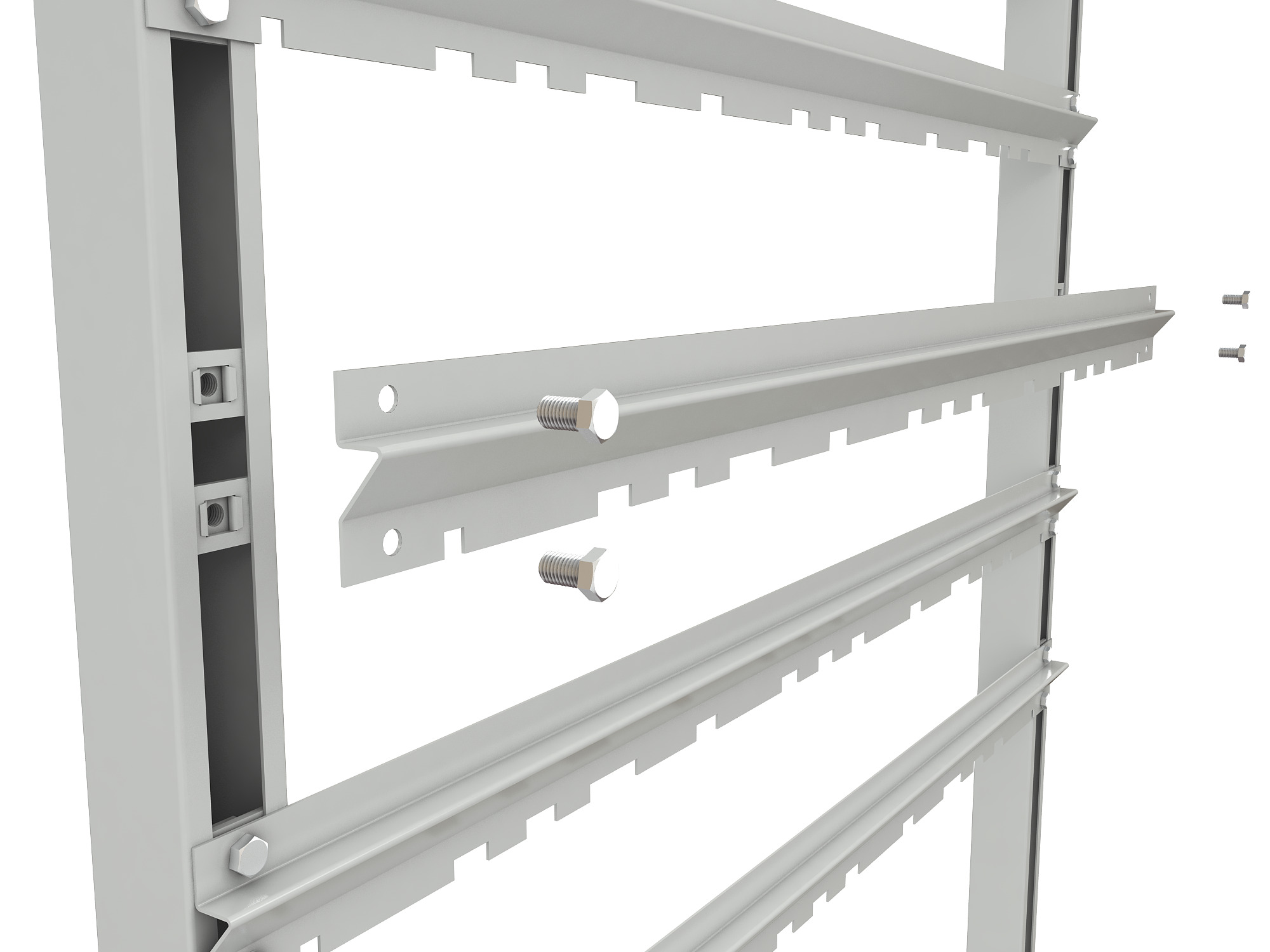 ER-00024066 Стеллаж для пластиковых лотков SORTEX односторонний 1500x1000x450.02