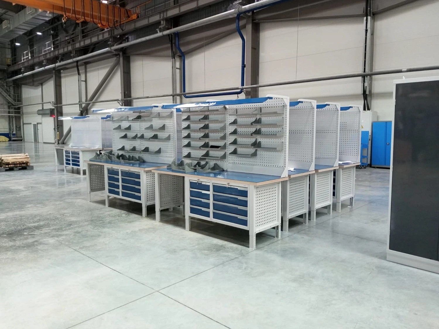 CTR 1432.S7L6.4-2 Верстак слесарный 2165x1393x743 мм