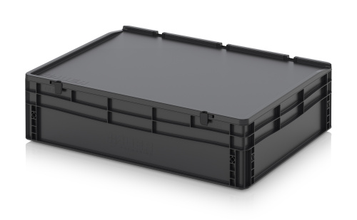 ESD ED 86/22 HG Евроконтейнер с крышкой на шарнире 80х60х23.5 см