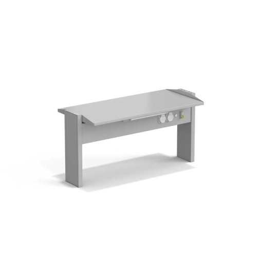 77.0097.10.00-01 Стеллаж технологический островной ЭКРОС с одной полкой на 900