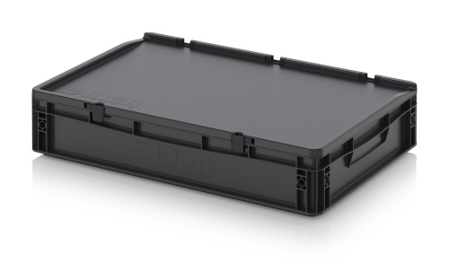 ESD ED 64/12 HG Eвроконтейнер с крышкой на шарнире 60х40х13.5 см