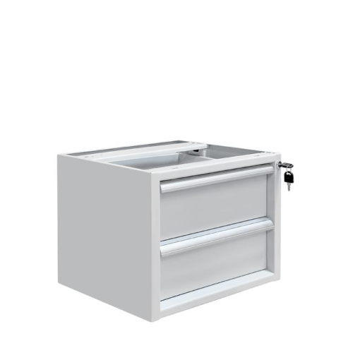 ТПМ-2Б Тумба металлическая подвесная с 2 выдвижными ящиками 355х580х490 мм.